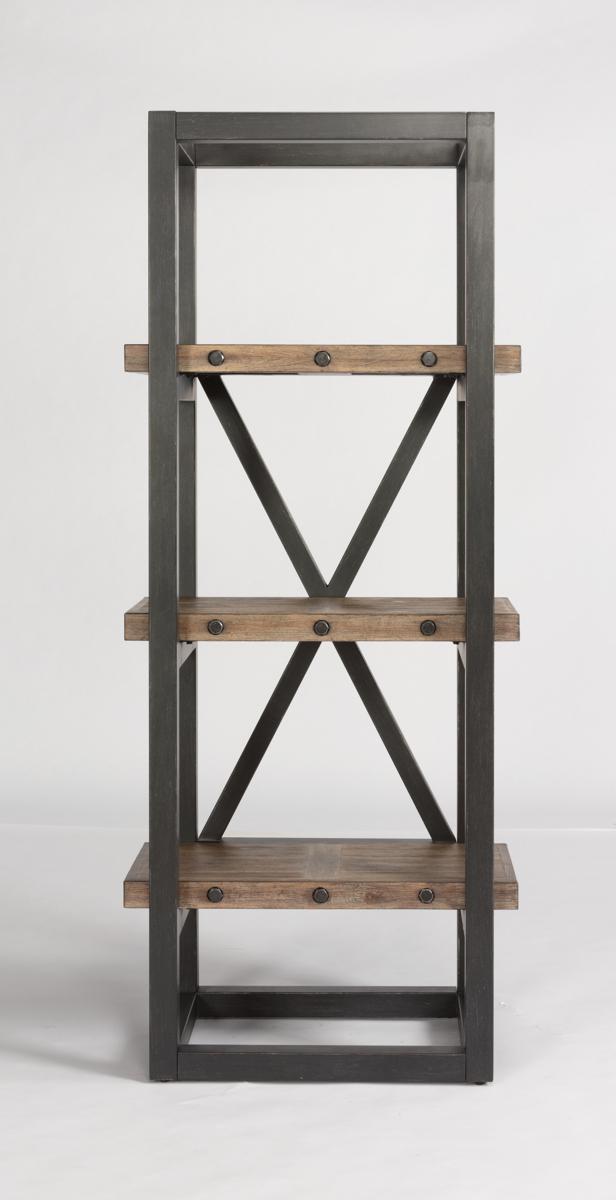 Flexsteel Carpenter Side Pier in Rustic Gray - Furniture City (CA)l
