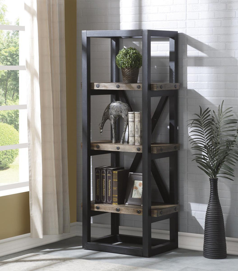 Flexsteel Carpenter Side Pier in Rustic Gray - Furniture City (CA)l