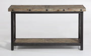 Flexsteel Carpenter Sofa Table in Rustic Gray - Furniture City (CA)l
