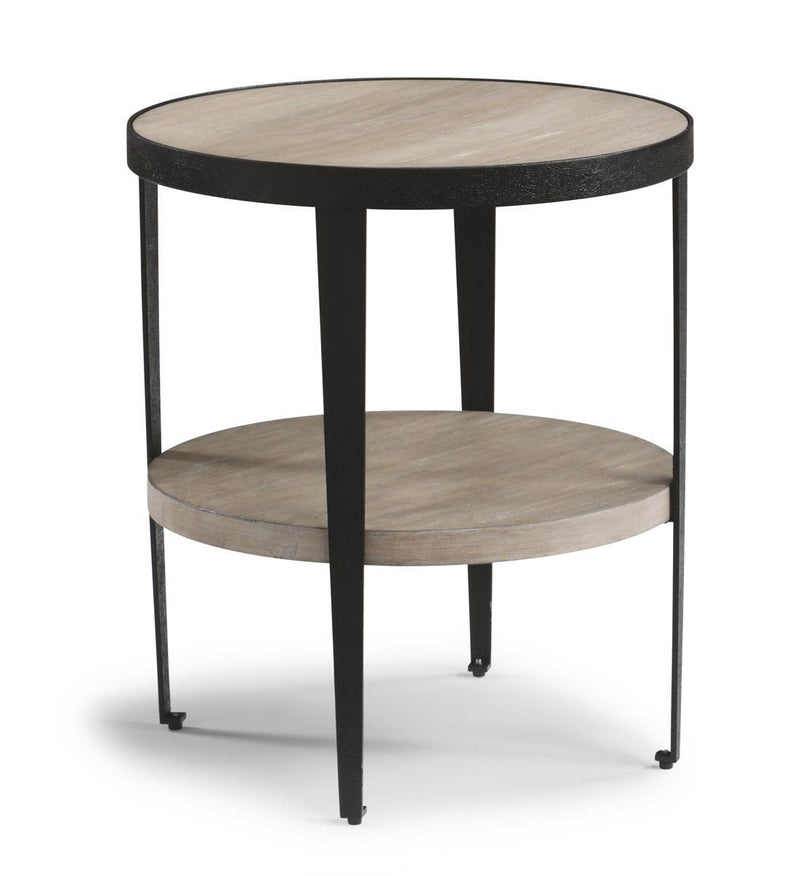Flexsteel Compass Chairside Table  in Gray/Black - Furniture City (CA)l