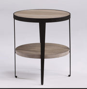 Flexsteel Compass Chairside Table  in Gray/Black - Furniture City (CA)l