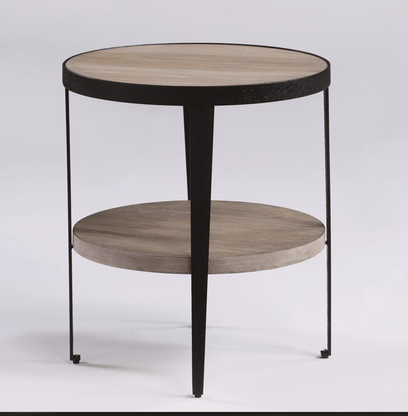 Flexsteel Compass Chairside Table  in Gray/Black - Furniture City (CA)l