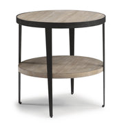 Flexsteel Compass Lamp Table in Gray/Black - Furniture City (CA)l