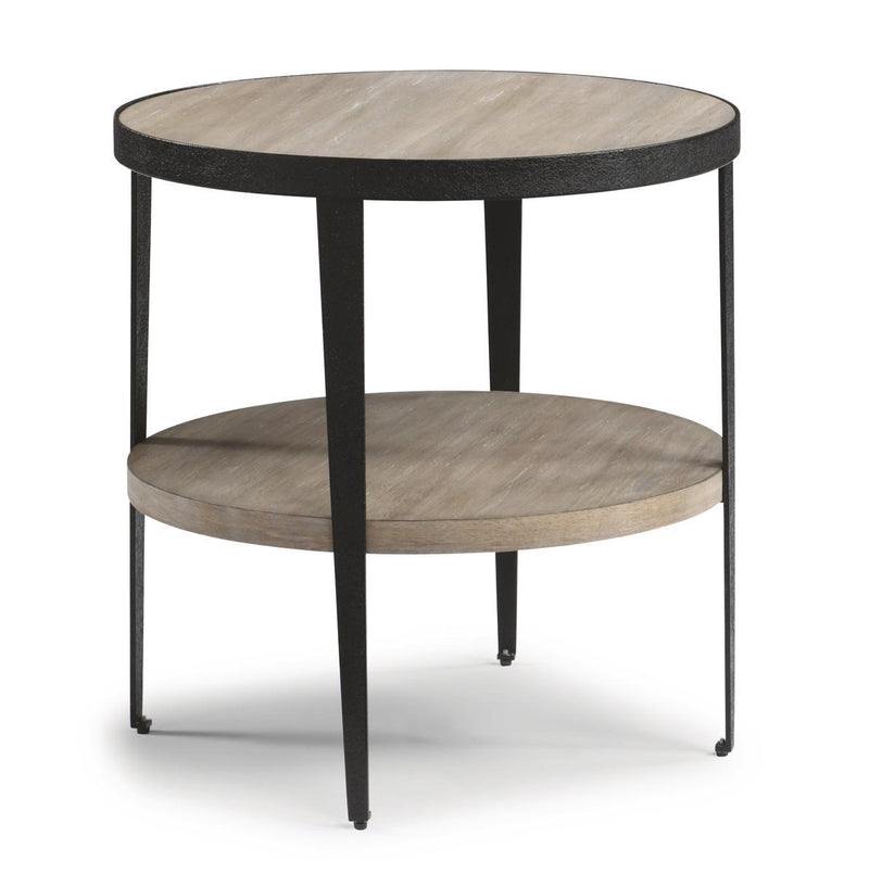 Flexsteel Compass Lamp Table in Gray/Black - Furniture City (CA)l