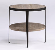 Flexsteel Compass Lamp Table in Gray/Black - Furniture City (CA)l