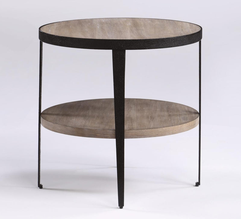 Flexsteel Compass Lamp Table in Gray/Black - Furniture City (CA)l