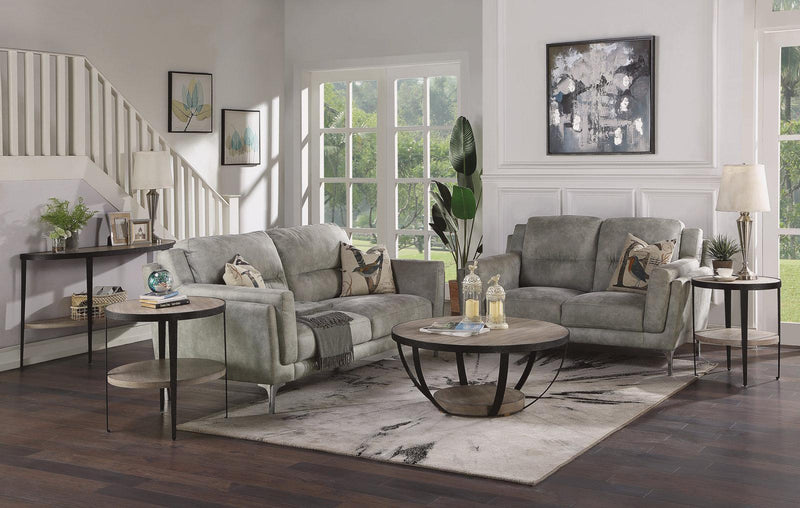 Flexsteel Compass Chairside Table  in Gray/Black - Furniture City (CA)l
