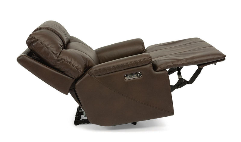 Flexsteel Garrett Power Recliner with Power Headrest and Lumbar - Furniture City (CA)l