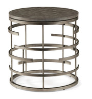 Flexsteel Halo Lamp Table in Silver - Furniture City (CA)l