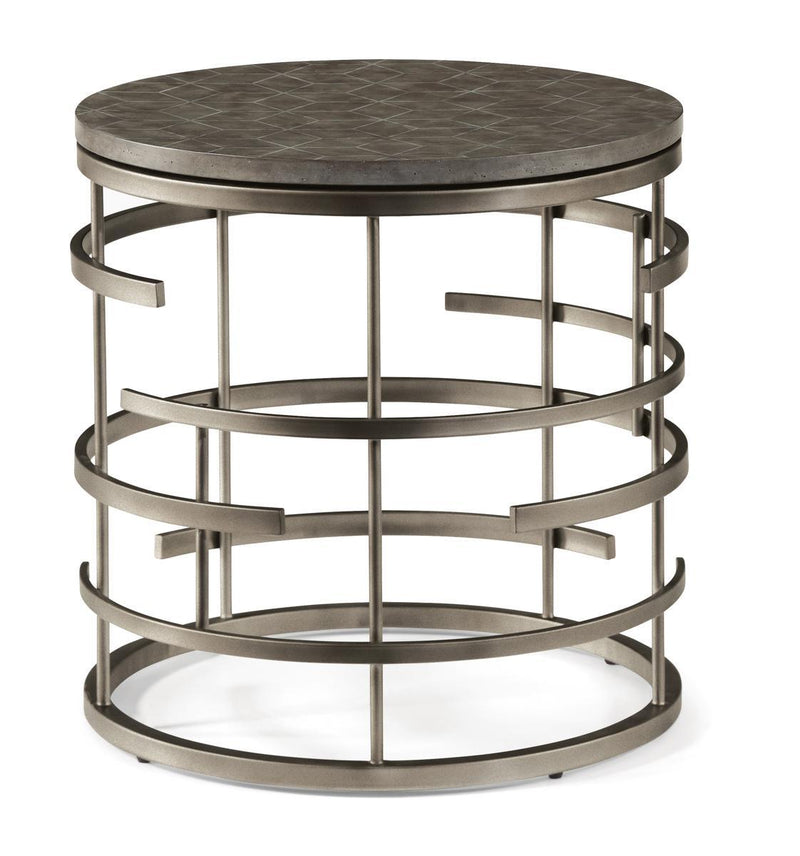 Flexsteel Halo Lamp Table in Silver - Furniture City (CA)l