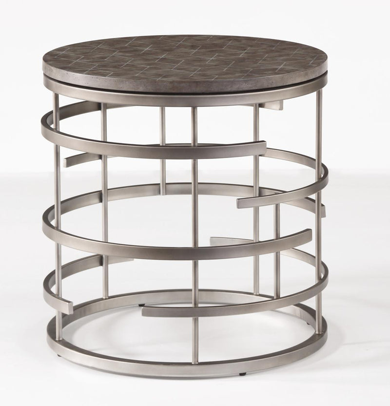 Flexsteel Halo Lamp Table in Silver - Furniture City (CA)l