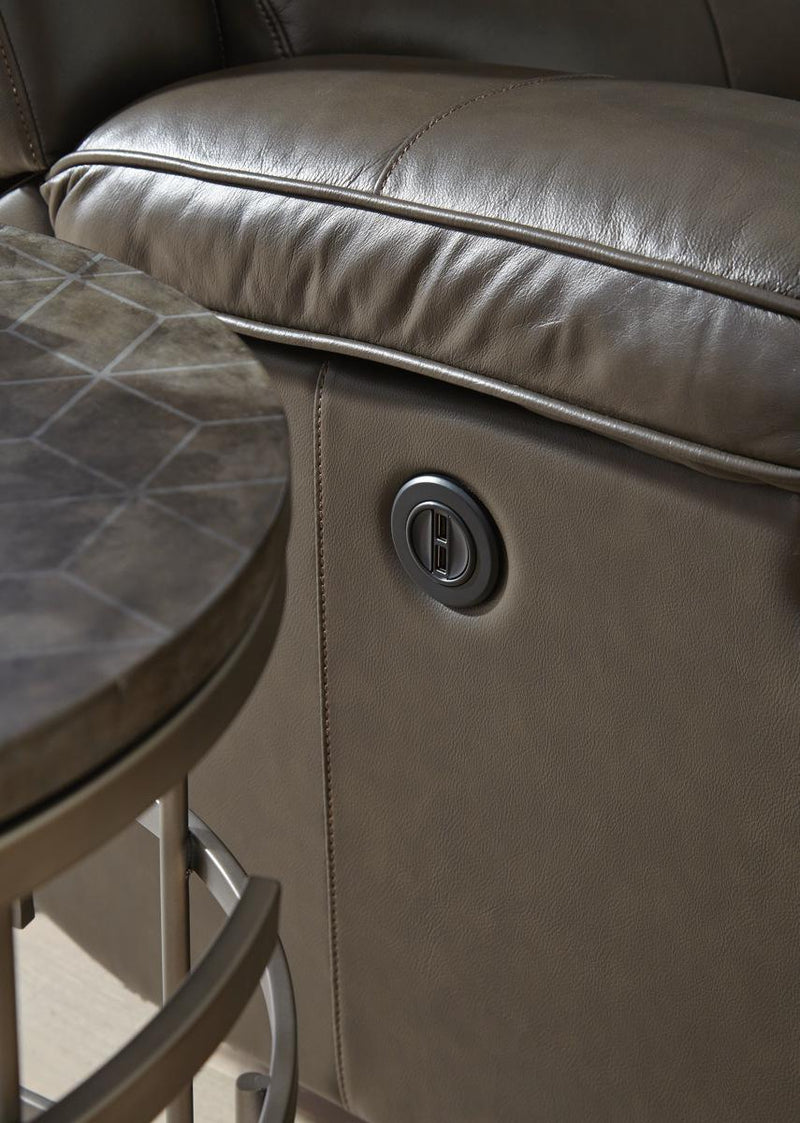 Flexsteel Halo Lamp Table in Silver - Furniture City (CA)l