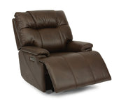 Flexsteel Garrett Power Recliner with Power Headrest and Lumbar - Furniture City (CA)l