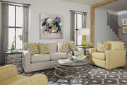 Flexsteel Halo Chairside Table in Silver - Furniture City (CA)l