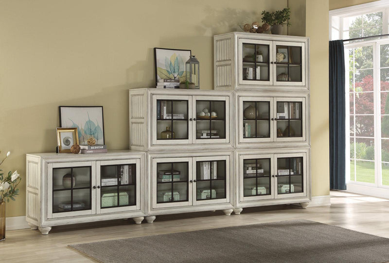 Flexsteel Harmony Stacking Bookcase in White - Furniture City (CA)l
