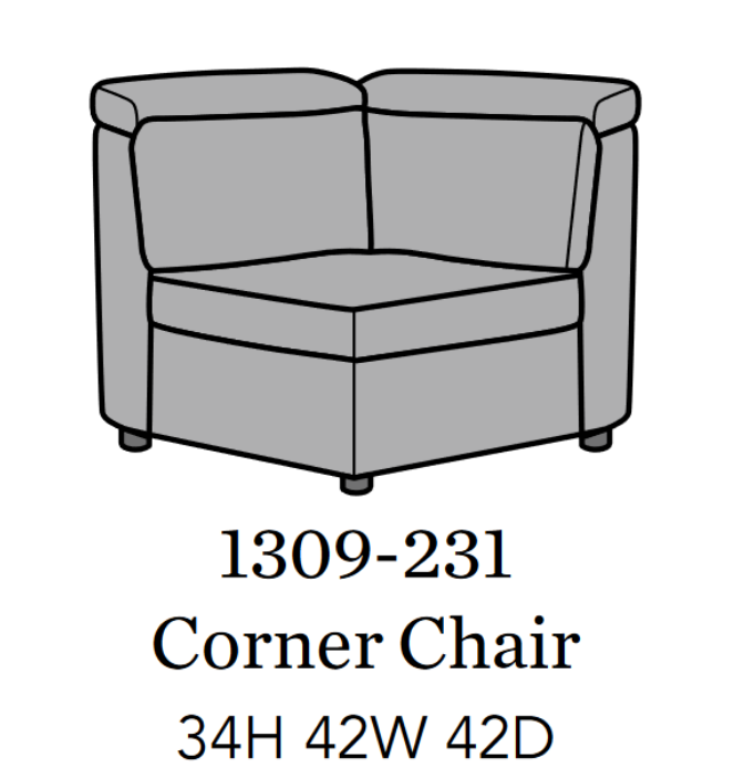 Flexsteel Latitudes Astra Leather Corner Chair - Furniture City (CA)l