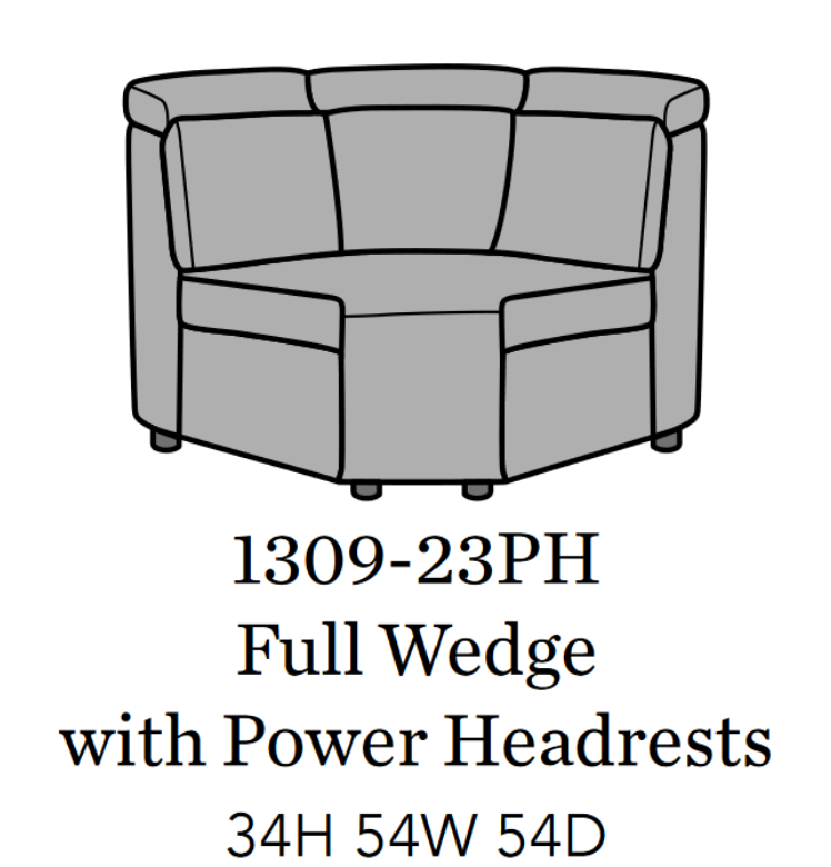 Flexsteel Latitudes Astra Leather Full Wedge w/Power Headrest - Furniture City (CA)l