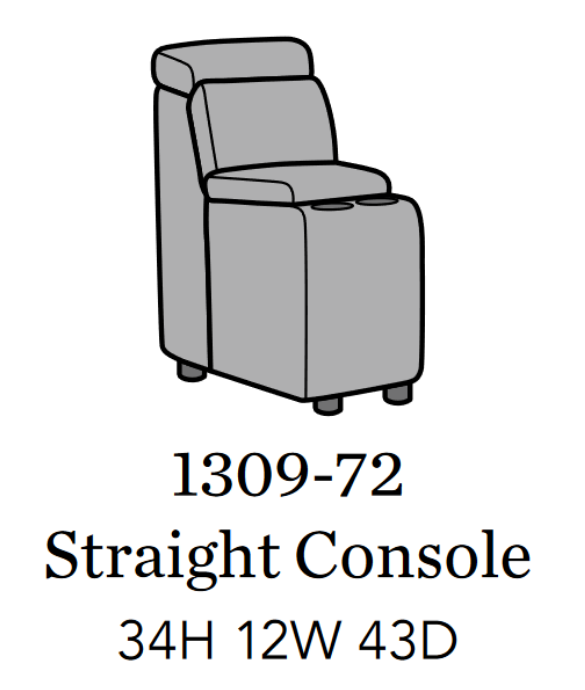 Flexsteel Latitudes Astra Leather Straight Console - Furniture City (CA)l
