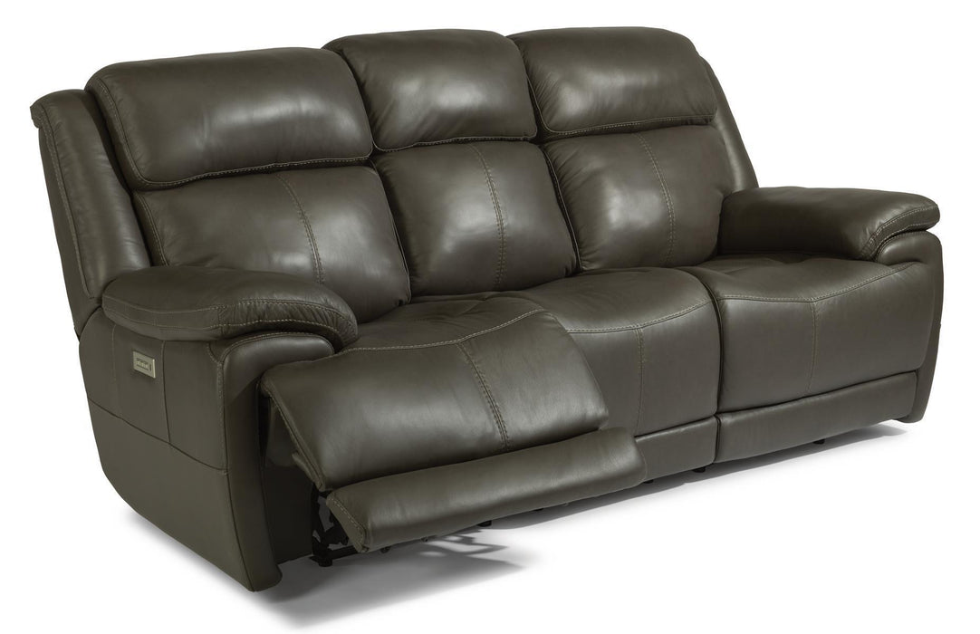 Flexsteel Elijah Power Reclining Sofa with Power Headrests & Lumbar