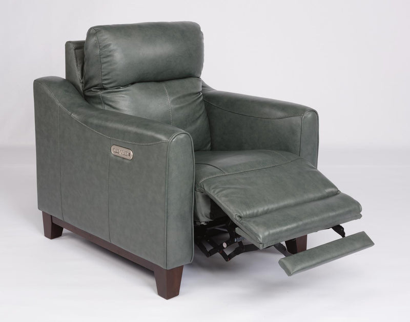 Flexsteel Latitudes Forte Leather Power Recliner w/Power Headrest - Furniture City (CA)l