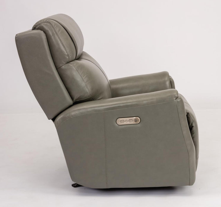 Flexsteel Latitudes Holton Leather Power Gliding Recliner w/Power Headrest