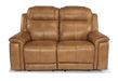 Flexsteel Latitudes Kingsley Leather Power Reclining Loveseat w/Power Headrests image