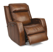 Flexsteel Latitudes Mustang Leather Power Gliding Recliner w/Power Headrests - Furniture City (CA)l