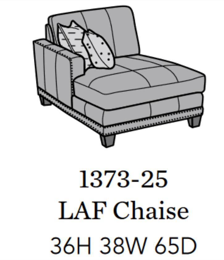 Flexsteel Latitudes Port Royal Leather LAF Chaise - Furniture City (CA)l