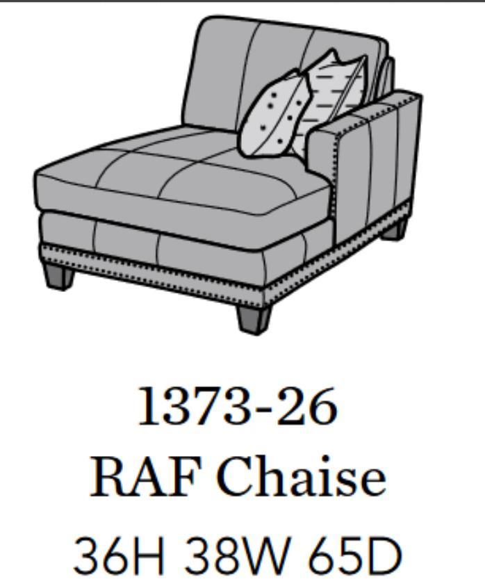Flexsteel Latitudes Port Royal Leather RAF Chaise - Furniture City (CA)l