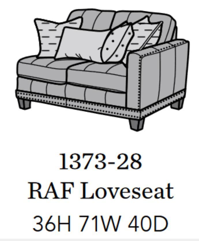 Flexsteel Latitudes Port Royal Leather RAF Loveseat - Furniture City (CA)l