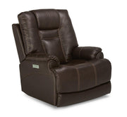 Flexsteel Marley Power Recliner with Power Headrest and Lumbar - Furniture City (CA)l