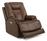 Flexsteel Marley Power Recliner with Power Headrest and Lumbar - Furniture City (CA)l