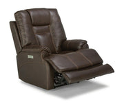 Flexsteel Marley Power Recliner with Power Headrest and Lumbar - Furniture City (CA)l