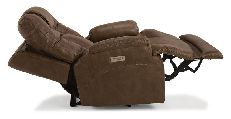 Flexsteel Marley Power Recliner with Power Headrest and Lumbar - Furniture City (CA)l