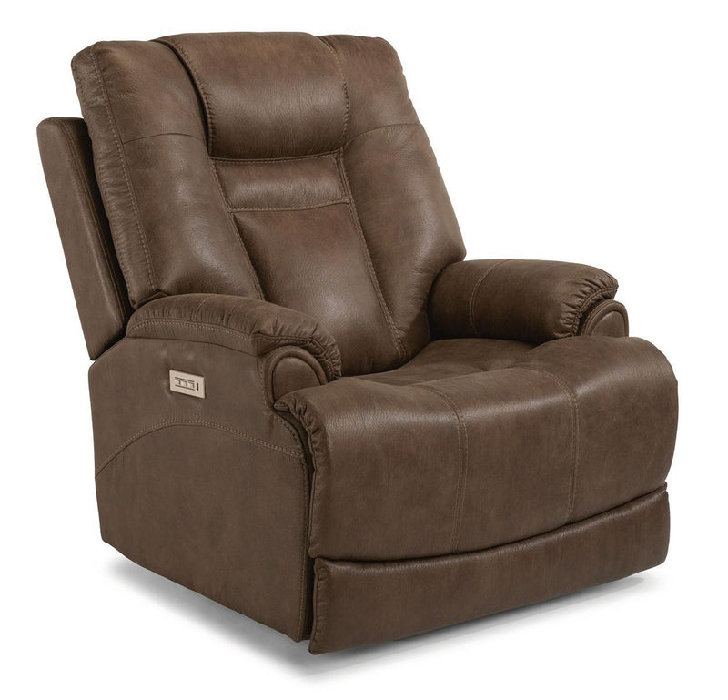 Flexsteel Marley Power Recliner with Power Headrest and Lumbar - Furniture City (CA)l