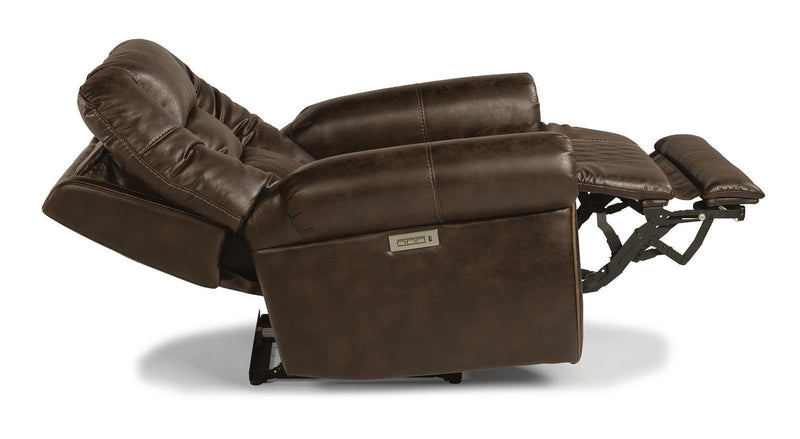 Flexsteel Maverick Power Recliner with Power Headrest and Lumbar - Furniture City (CA)l