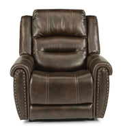 Flexsteel Oscar Power Recliner with Power Headrest and Lumbar - Furniture City (CA)l