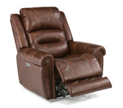 Flexsteel Oscar Power Recliner with Power Headrest and Lumbar - Furniture City (CA)l