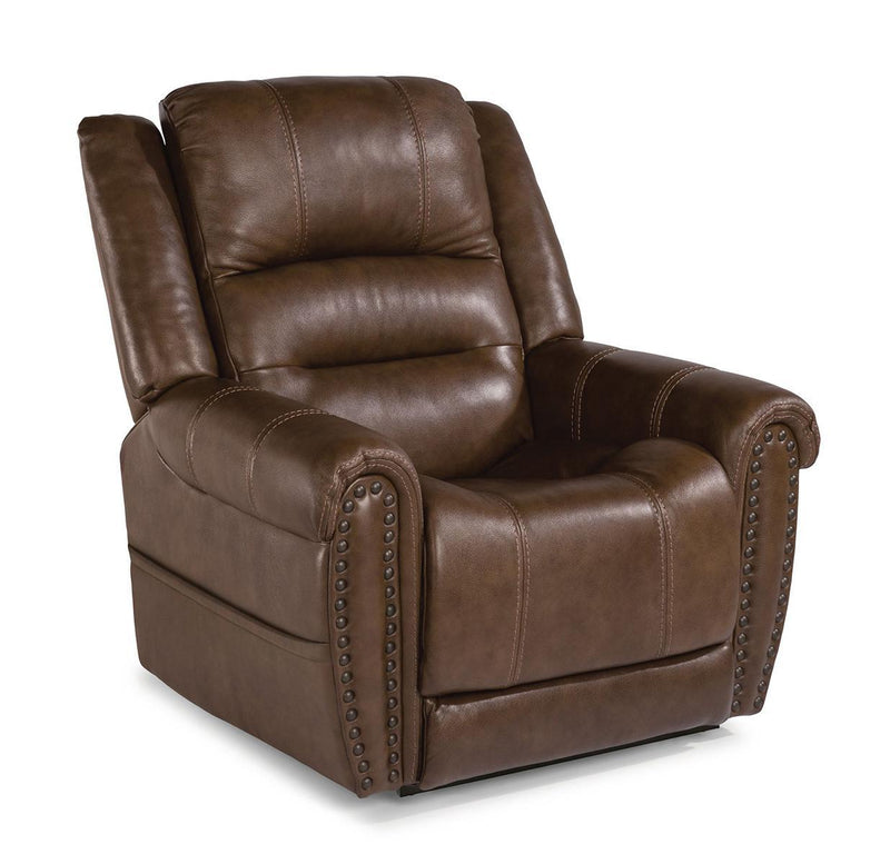 Flexsteel Oscar Power Lift Recliner with Power Headrest and Lumbar - Furniture City (CA)l