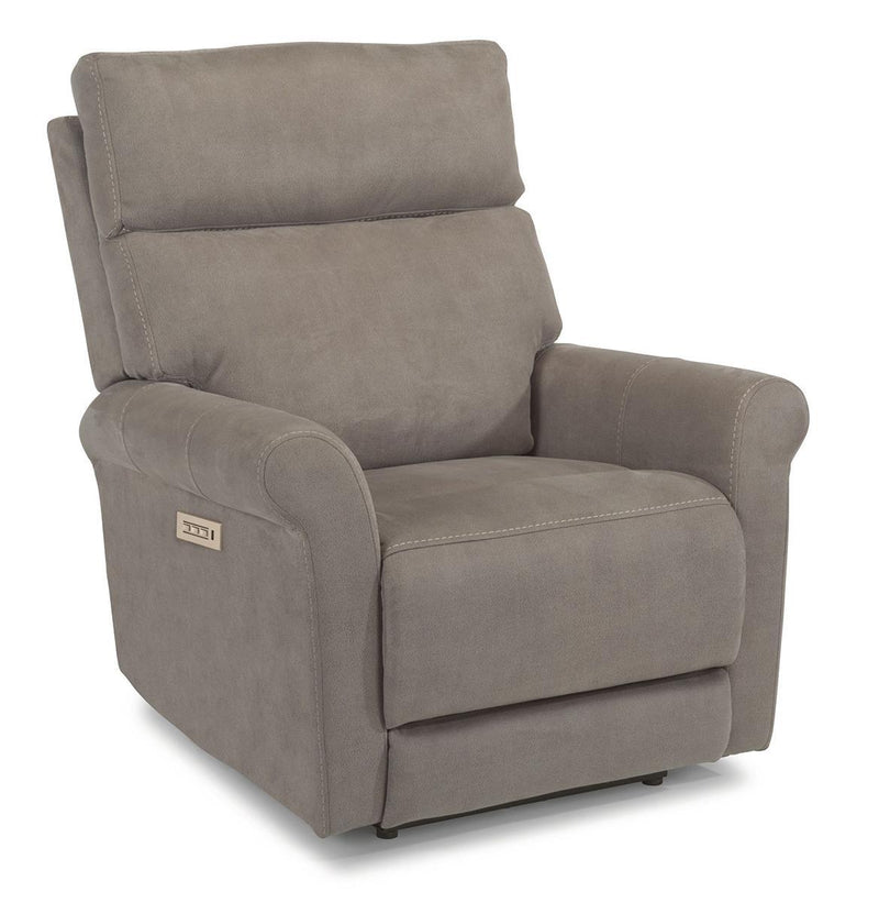 Flexsteel Owen Power Recliner with Power Headrest and Lumbar