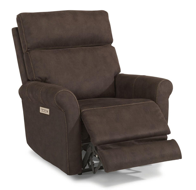 Flexsteel Owen Power Recliner with Power Headrest and Lumbar - Furniture City (CA)l