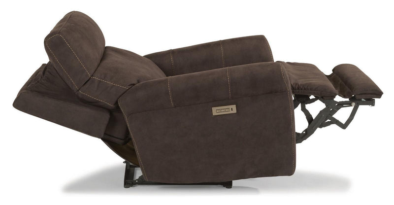 Flexsteel Owen Power Recliner with Power Headrest and Lumbar - Furniture City (CA)l