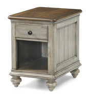 Flexsteel Plymouth Chairside Table in Two-Tone - Furniture City (CA)l