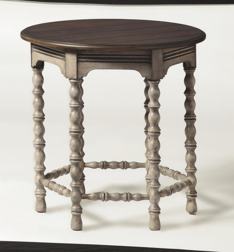 Flexsteel Plymouth Lamp Table in Two-Tone - Furniture City (CA)l
