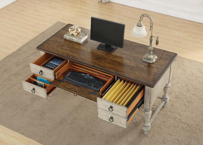 Flexsteel Plymouth Writing Desk in Two-Tone - Furniture City (CA)l
