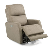 Flexsteel Sadie Power Recliner with Power Headrest and Lumbar - Furniture City (CA)l