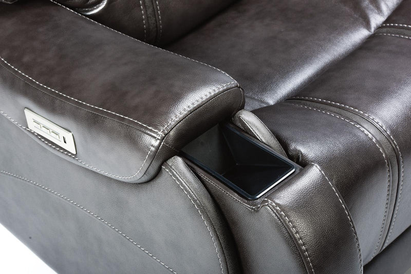 Flexsteel Sinclair Power Recliner with Power Headrest and Lumbar - Furniture City (CA)l