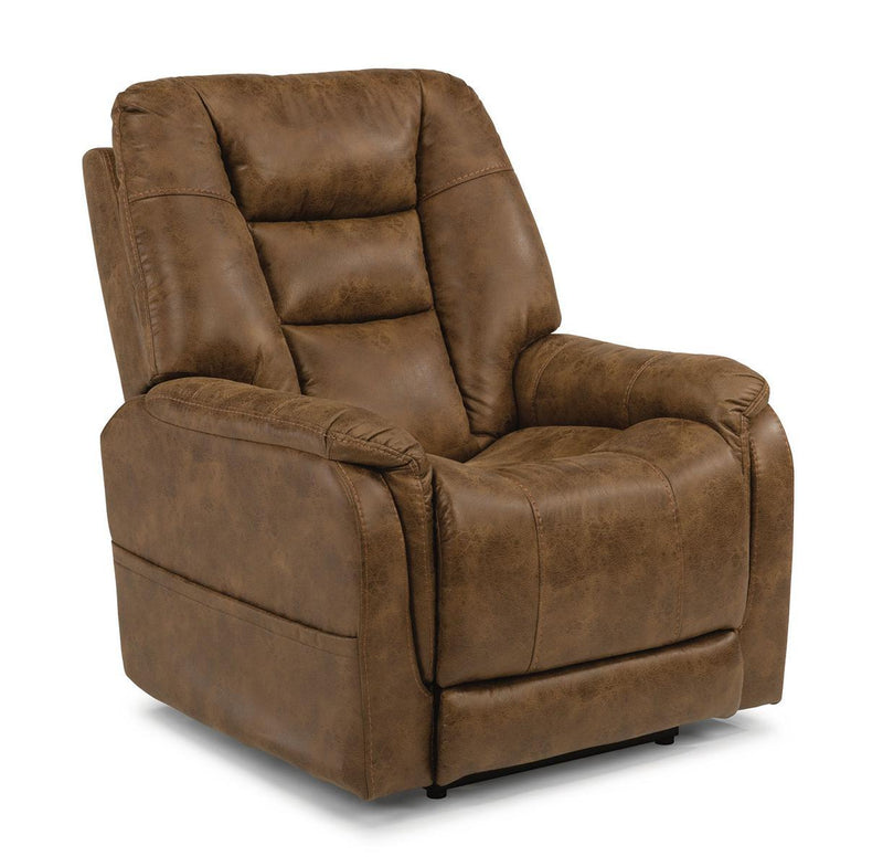Flexsteel Theo Power Recliner with Power Headrest and Lumbar - Furniture City (CA)l
