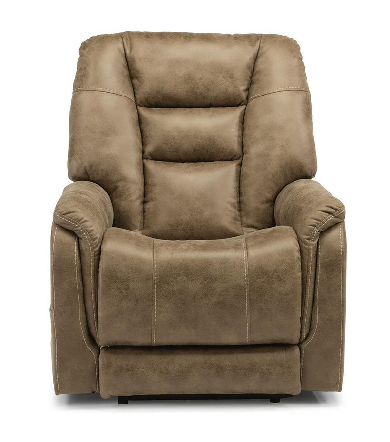 Flexsteel Theo Power Recliner with Power Headrest and Lumbar - Furniture City (CA)l