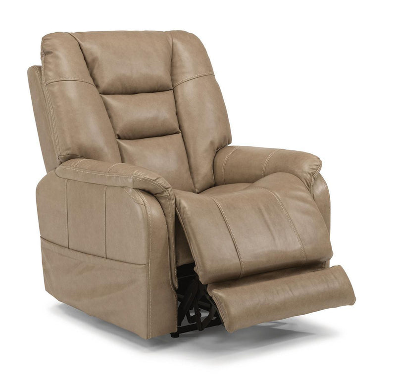 Flexsteel Theo Power Recliner with Power Headrest and Lumbar - Furniture City (CA)l